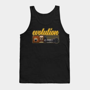 Funny Evolution Of The Camera Photography Tank Top